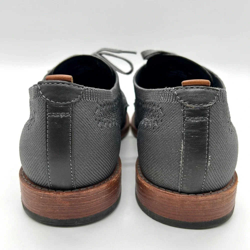 Cole Haan Grand 360 Mens 9M Gray Knit Oxford Dress Shoes Comfort Lightweight‎